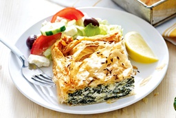 Pithivier Spanakopita Style / Wedge Of Lemon (Vegetarian)